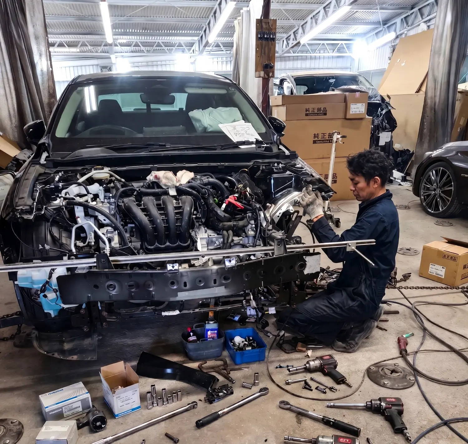 オートライン 自動車修理工場 日本